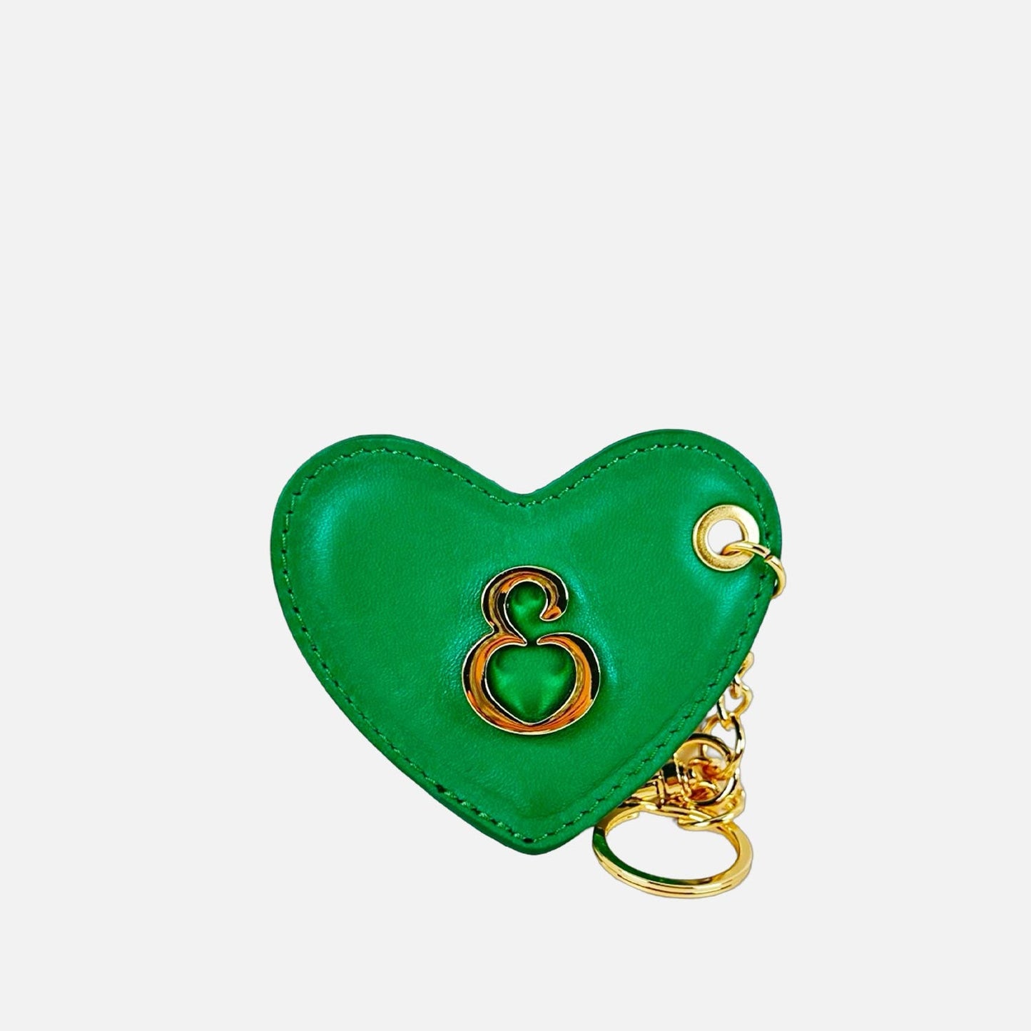 Porta Chiavi Love Saint Patrick Pelle Liscia Oro